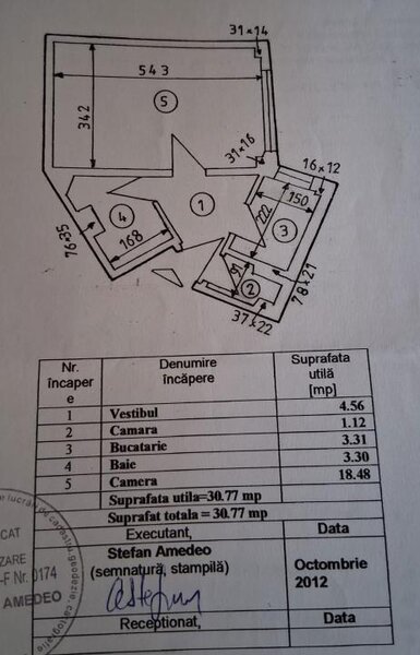Garsoniera Dristor, 100 m metrou Dristor, birou sau locuinta, comision 0%